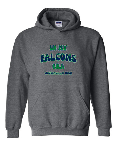 Woodinville Falcons W Script Era #2 Men's Hoodie