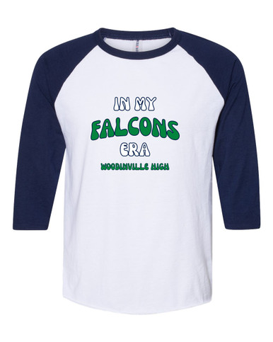 Woodinville Falcons W Script Era #2 Women's Baseball T-Shirt