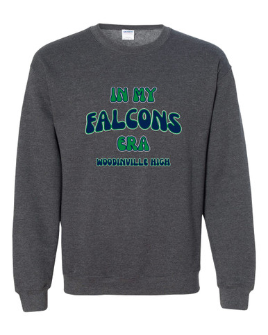 Woodinville Falcons W Script Era #2 Men's Sweatshirt