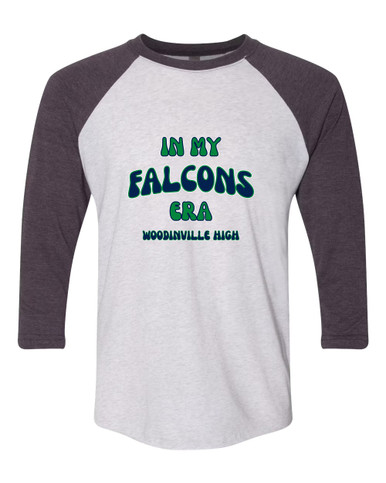 Woodinville Falcons W Script Era #2 Men's Baseball T-Shirt