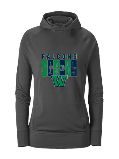 Woodinville Falcons W Script Band # 2 Women's Hoodie
