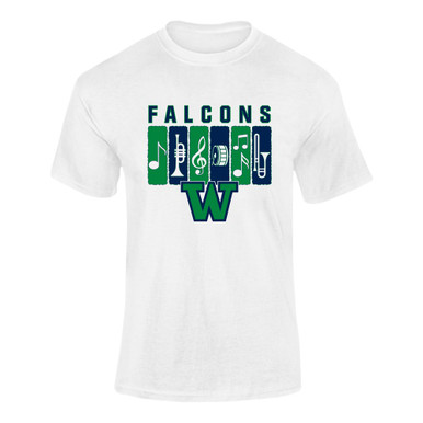 Woodinville Falcons W Script Band # 2 Men's Premium SS T-Shirt