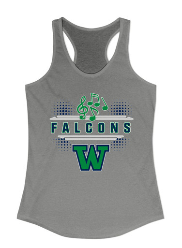 Woodinville Falcons W Script Band # 3 Women's Tank Top