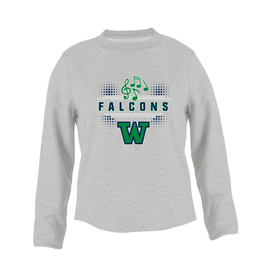Woodinville Falcons W Script Band # 3 Women's Sweatshirt