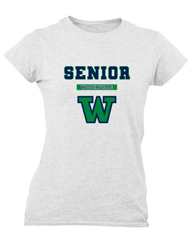 Woodinville Falcons W Script Senior #2 Women's SS T-Shirt
