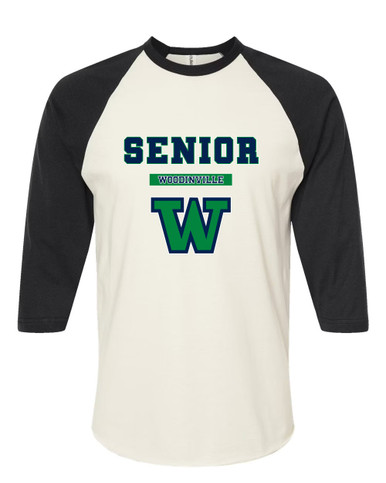 Woodinville Falcons W Script Senior #2 Women's Baseball T-Shirt