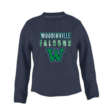 Woodinville Falcons W Script Mascot #9 Women's Sweatshirt