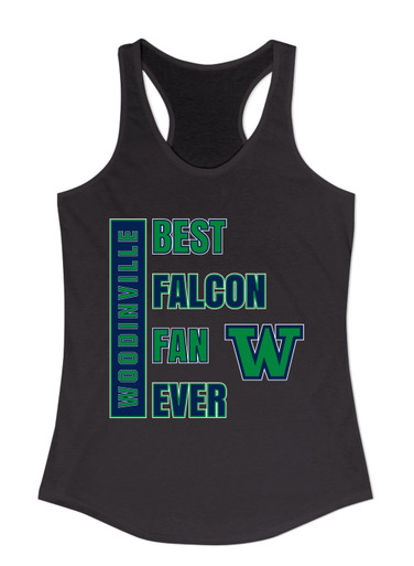 Woodinville Falcons W Script Best Falcon Fan Women's Tank Top
