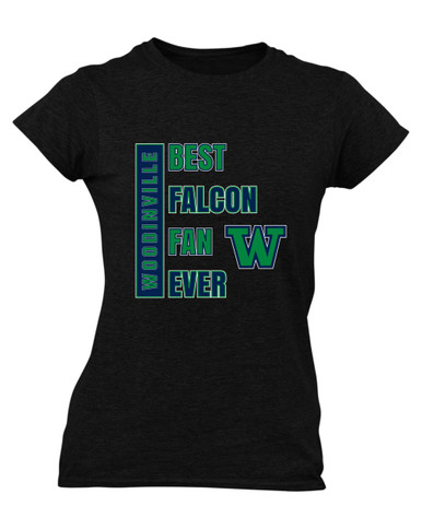 Woodinville Falcons W Script Best Falcon Fan Women's SS T-Shirt