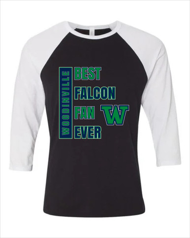 Woodinville Falcons W Script Best Falcon Fan Women's Baseball T-Shirt