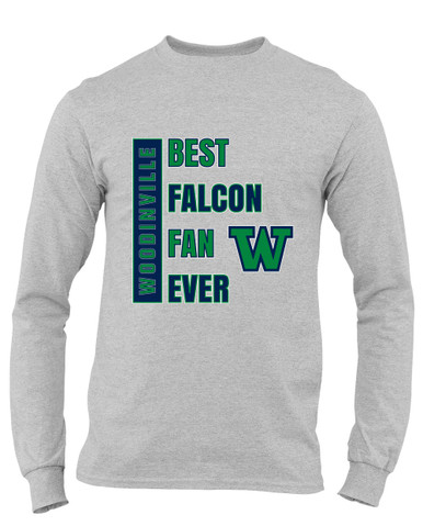 Woodinville Falcons W Script Best Falcon Fan Men's Premium LS T-Shirt