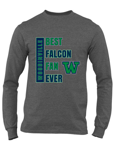 Woodinville Falcons W Script Best Falcon Fan Men's LS T-Shirt