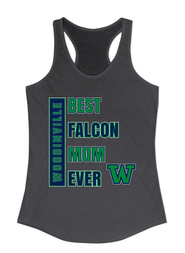 Woodinville Falcons W Script Best Falcon Mom Women's Tank Top