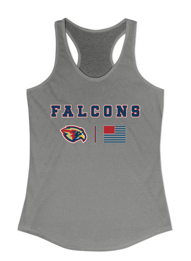 Pebblebrook Falcons Team Colors Flag Women's Tank Top