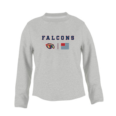 Pebblebrook Falcons Team Colors Flag Women's Sweatshirt