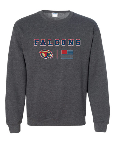 Pebblebrook Falcons Team Colors Flag Men's Sweatshirt