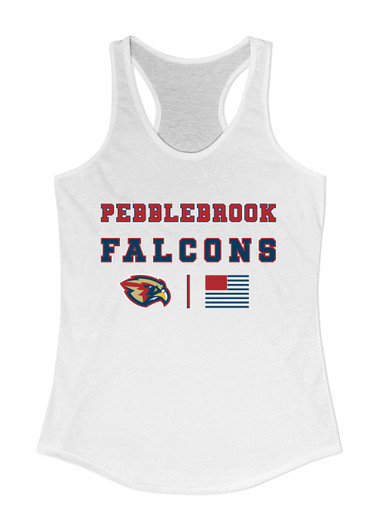 Pebblebrook Falcons Spirit Flag Women's Tank Top