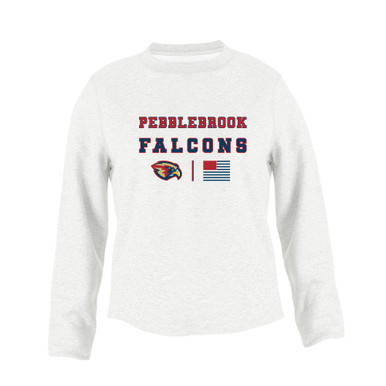 Pebblebrook Falcons Spirit Flag Women's Sweatshirt