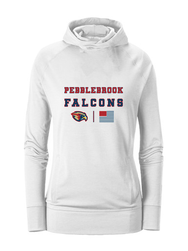 Pebblebrook Falcons Spirit Flag Women's Hoodie