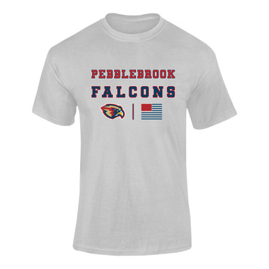 Pebblebrook Falcons Spirit Flag Men's Premium SS T-Shirt