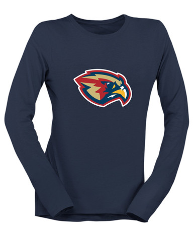 Pebblebrook Falcons Mascot #1 Women's Premium LS T-Shirt