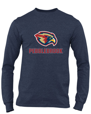 Pebblebrook Falcons Mascot #2 Men's Premium LS T-Shirt