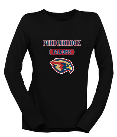 Pebblebrook Falcons Mascot #3 Women's LS T-Shirt