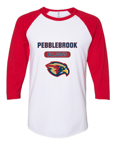 Pebblebrook Falcons Mascot #3 Men's Baseball T-Shirt