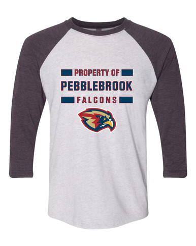 Pebblebrook Falcons Property Of Women's Baseball T-Shirt