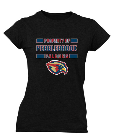 Pebblebrook Falcons Property Of Women's SS T-Shirt