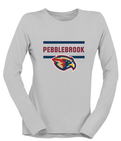 Pebblebrook Falcons Mascot #4 Women's LS T-Shirt