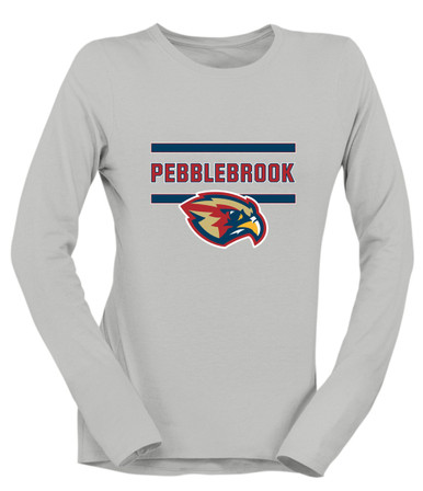 Pebblebrook Falcons Mascot #4 Women's Premium LS T-Shirt