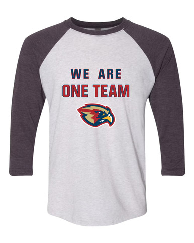 Pebblebrook Falcons We Are One Team Women's Baseball T-Shirt
