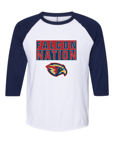 Pebblebrook Falcons Nation #1 Women's Baseball T-Shirt