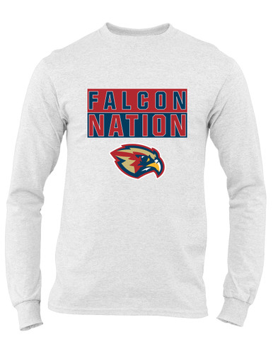 Pebblebrook Falcons Nation #1 Men's Premium LS T-Shirt
