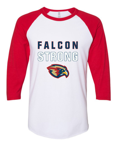 Pebblebrook Falcons Strong #2 Women's Baseball T-Shirt