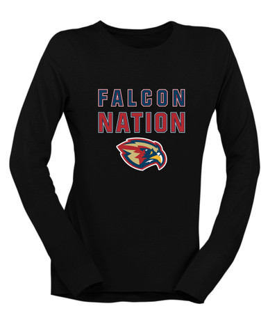 Pebblebrook Falcons Nation #2 Women's LS T-Shirt