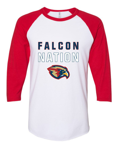 Pebblebrook Falcons Nation #2 Men's Baseball T-Shirt