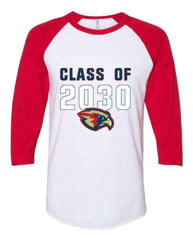 Pebblebrook Falcons Class of 2030 Women's Baseball T-Shirt