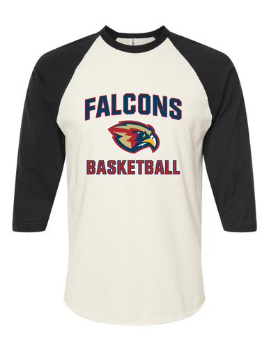 Pebblebrook Falcons Basketball #1 Men's Baseball T-Shirt
