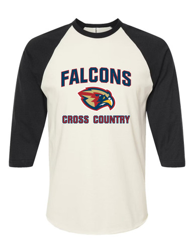 Pebblebrook Falcons Cross Country Women's Baseball T-Shirt