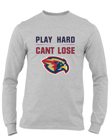 Pebblebrook Falcons Play Hard, Can't Lose Men's LS T-Shirt