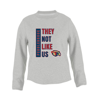 Pebblebrook Falcons They Not Like Us #1 Women's Sweatshirt