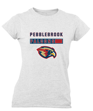 Pebblebrook Falcons Mascot #7 Women's Premium SS T-Shirt