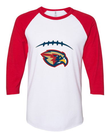 Pebblebrook Falcons Football #2 Women's Baseball T-Shirt
