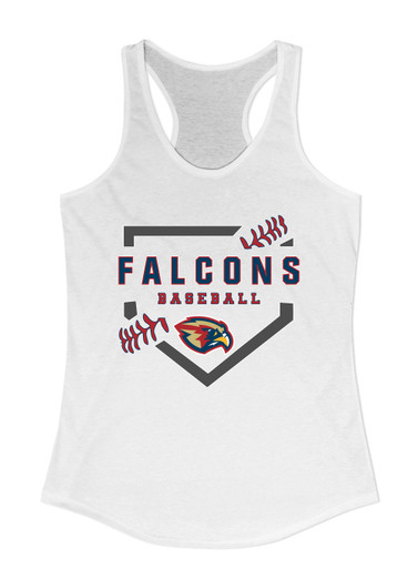 Pebblebrook Falcons Baseball #2 Women's Tank Top