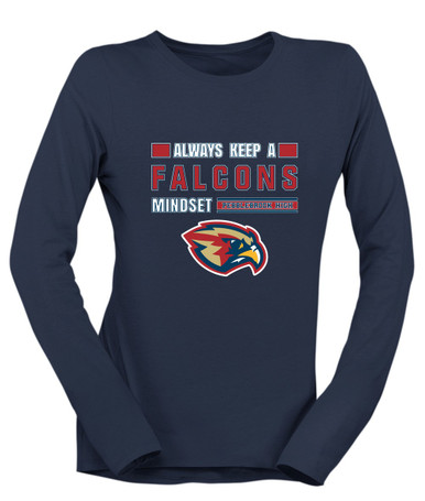 Pebblebrook Falcons Mindset Women's LS T-Shirt