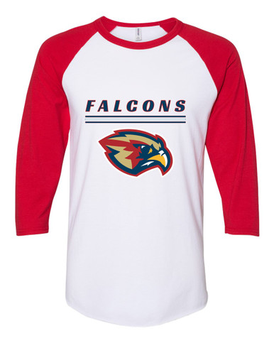 Pebblebrook Falcons Mascot #8 Women's Baseball T-Shirt