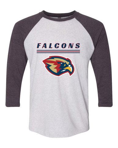 Pebblebrook Falcons Mascot #8 Men's Baseball T-Shirt