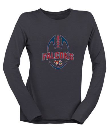 Pebblebrook Falcons Football #5 Women's Premium LS T-Shirt